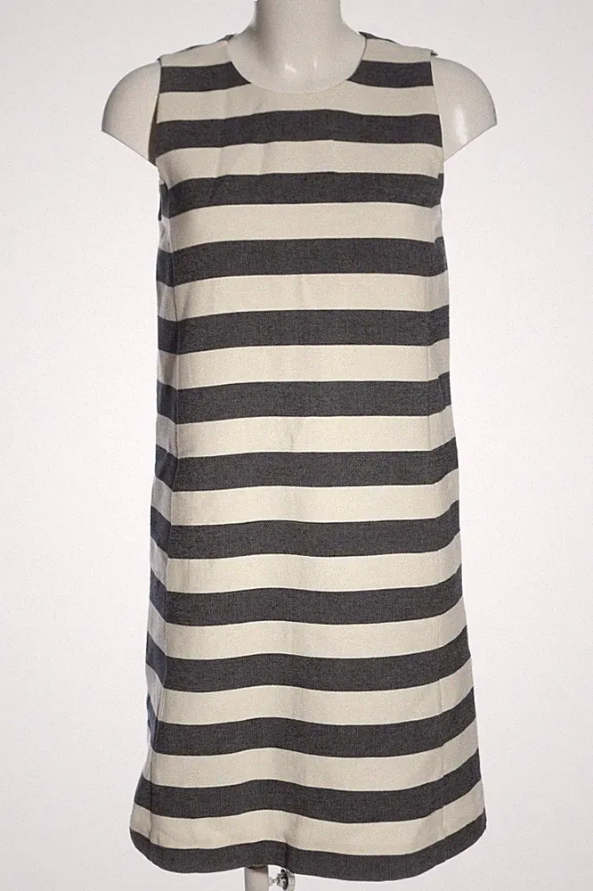 HALLHUBER A-Linien Kleid Damen Kleid Gr. DE 36 wollweiß-schwarz Casual-Look