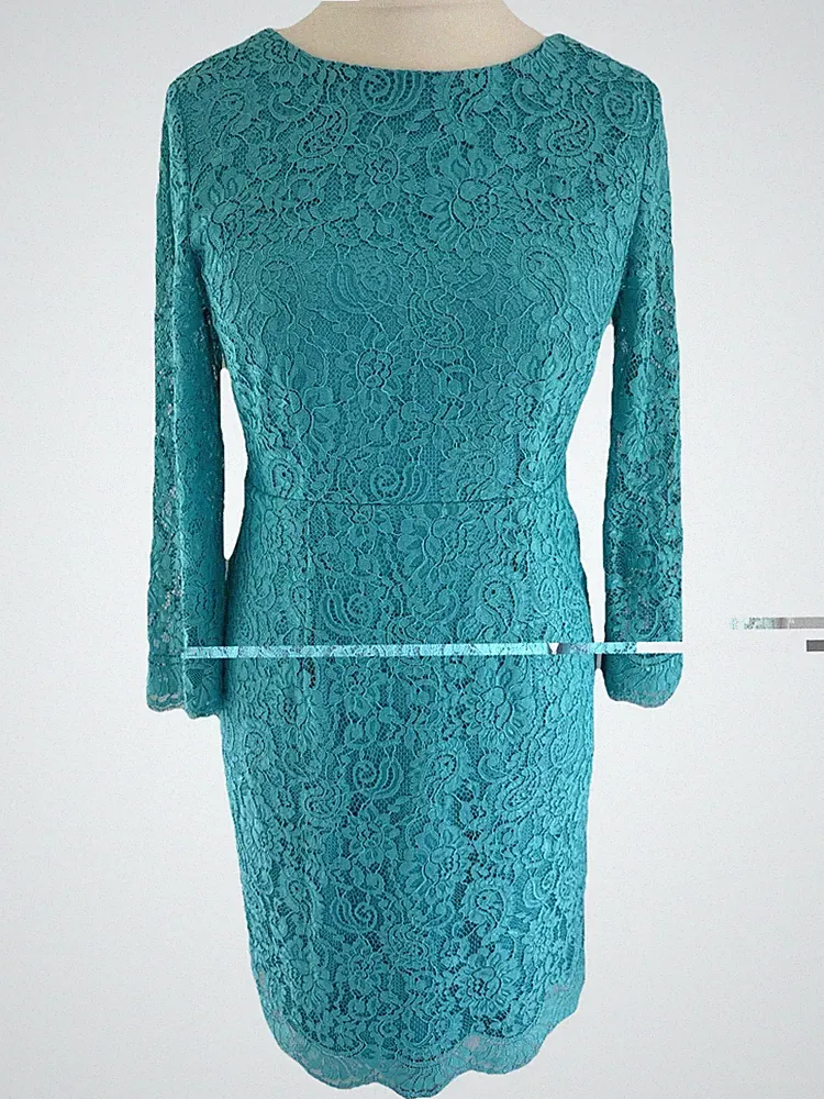 Hallhuber Etuikleid 36 Kleid Aqua Spitze Neu NP 140,- Spitzenkleid Hochzeit
