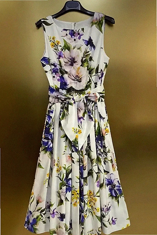 Handgemachter italienischer Designer Baumwollkl Print Rosen Gr M 36-38