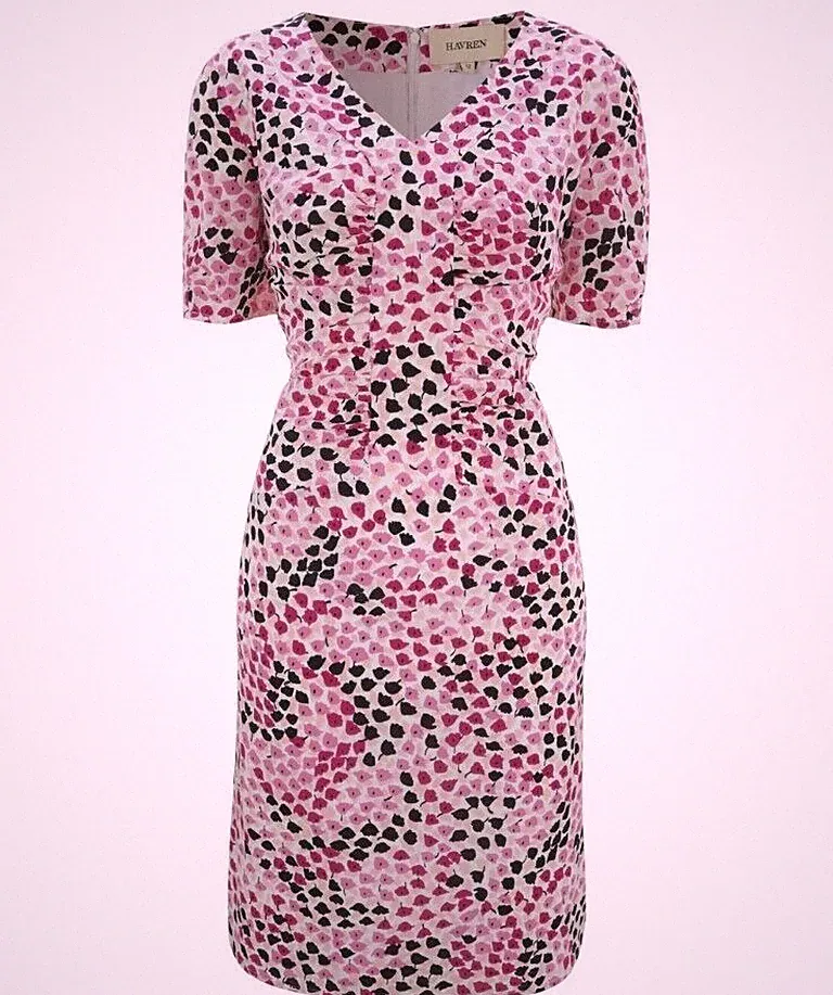 Havren Tulip Seidenkleid UK 12 UVP 119£ Karton90 DD 02