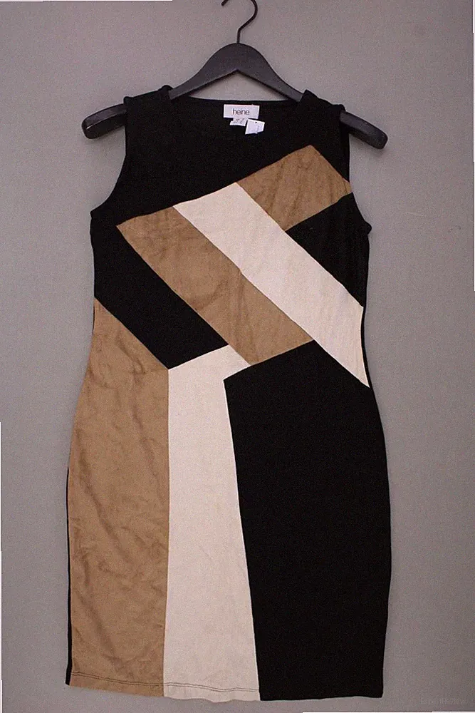Heine Etuikleid Classic Kleid für Damen Gr. 38, M Ärmellos schwarz aus Viskose