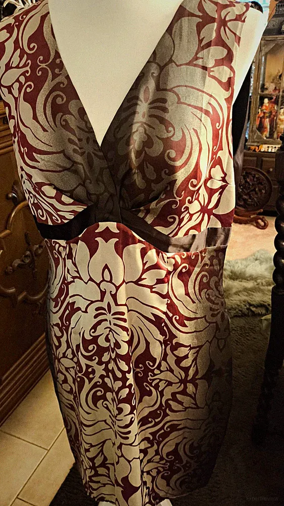 Heine Etuikleid, Gr. 42, tolles Muster, travel Couture schwarz rot grau, neu