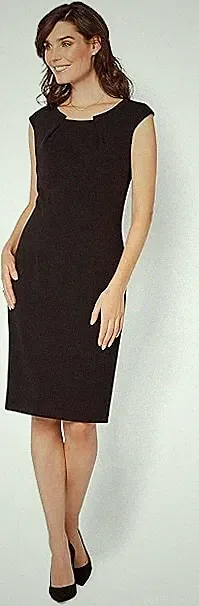 Hermann Lange Etuikleid Jane Kleid Schwarz Damen Gr. 50