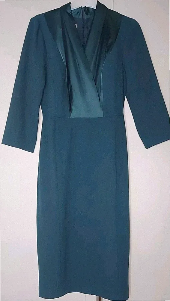 Hobbs Alisa Kleid Grün UK 8 Bleistift Anlass 159£ Neu Hochzeitsgast