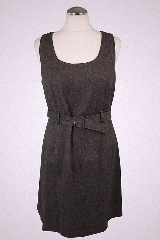 Hobbs Damen Kleid Gr. 38 (UK 12) Grau A-Linie Dress
