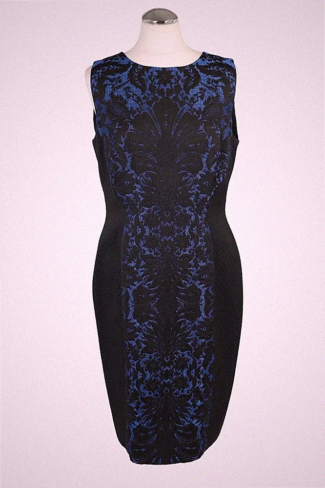 Hobbs Damen Kleid Gr. 40 (UK 14) Mehrfarbig Etuikleid Dress