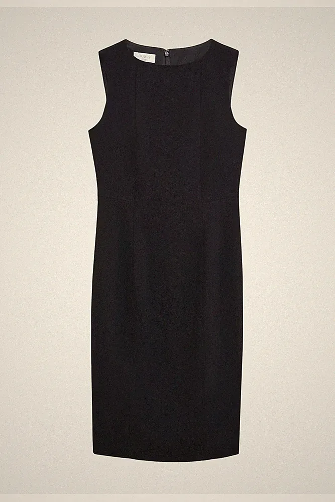 Hobbs London Etuikleid Damen 40 Schwarz Ärmellos Alina Kleid