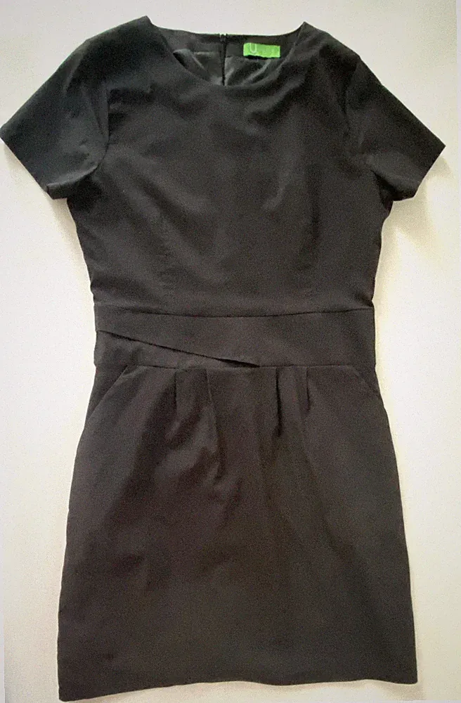 Hochwertiges Damenkleid von FISCHER (Best Blue Mode Mannheim), Gr. 40, anthrazit