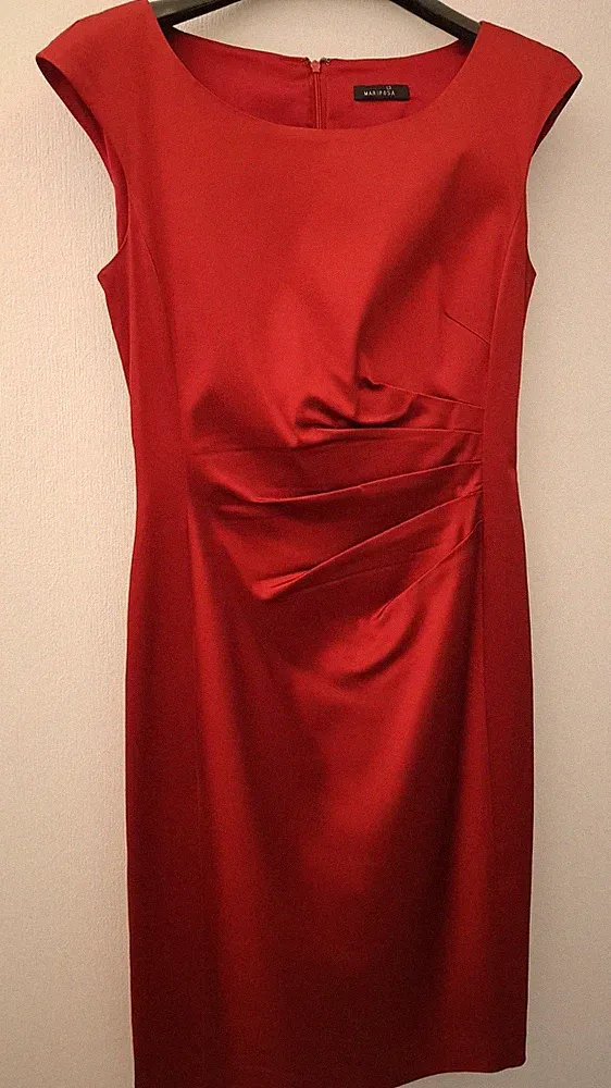 Hochzeit, Cocktailkleid, Etuikleid, festliches Kleid, rot, Mariposa, Gr. 38
