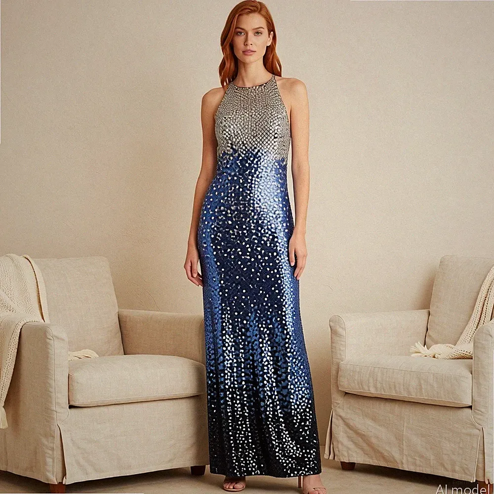 Silber Cocktailkleid