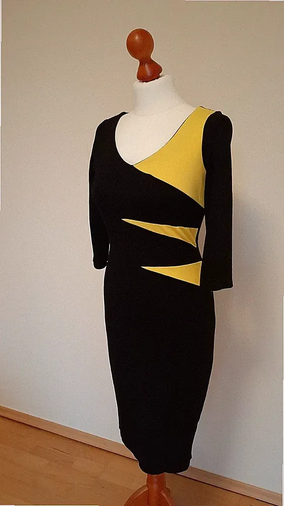 HOMEYEE eng anliegendes schwarzes Kleid S, 36 neu