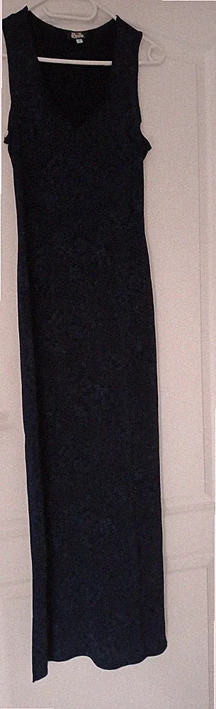 Hot Kiss**** edles elastisches *** langes Kleid Größe: S Schwarz Damen