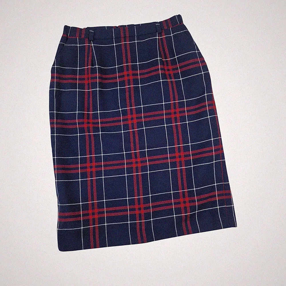 ​House of Bruar Wollrock UK 16 Schottenkaro kariert knielang Midi