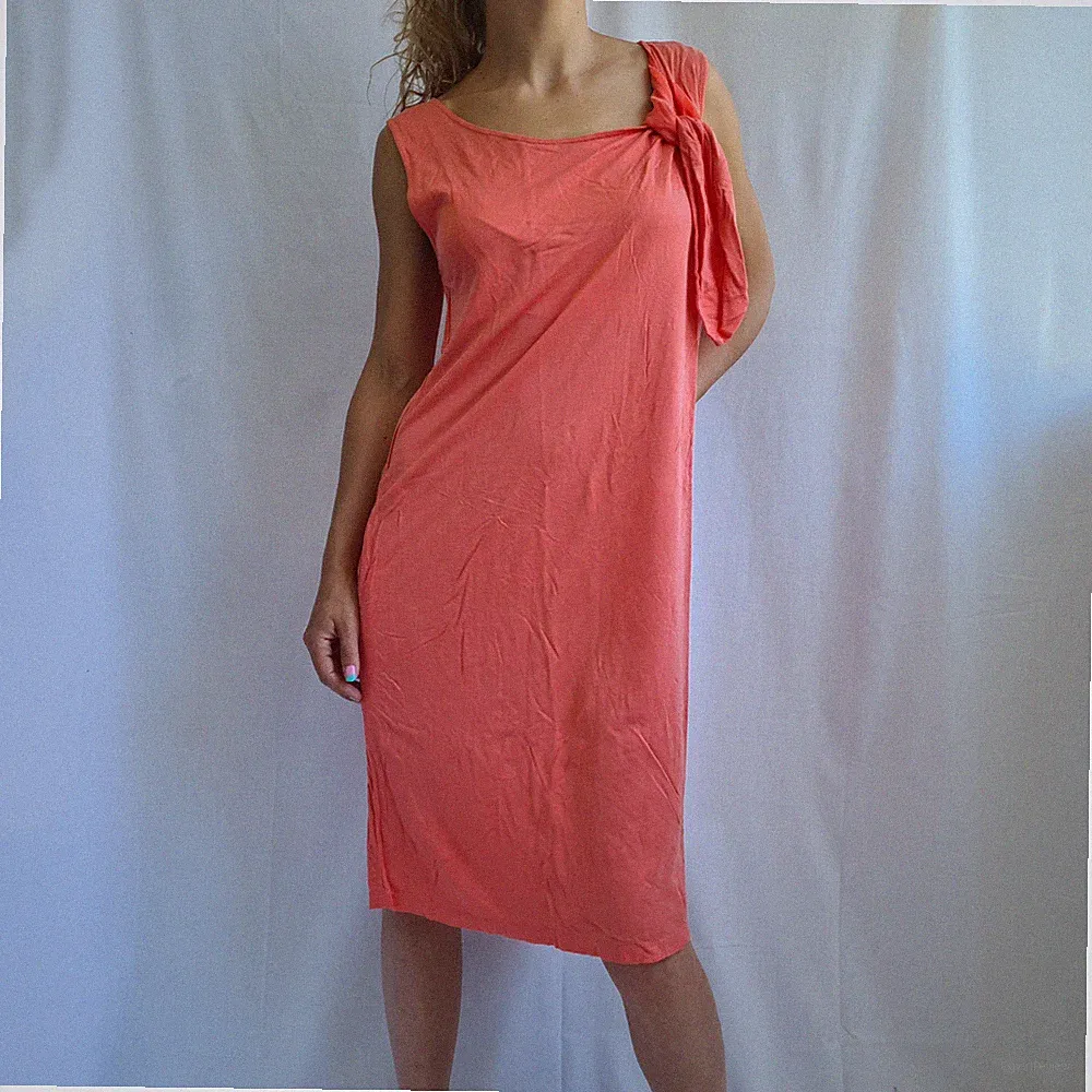 House of Dagmar Damen Etuikleid Größe L Medium Taschen Schleife Rosa UVP 400£