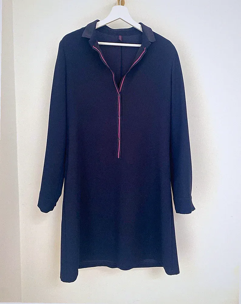 HOVMAN Damenkleid blau Gr. 38