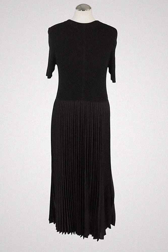 Hugo Boss Damen Kleid Gr. 40 (L) Schwarz A-Linie Dress