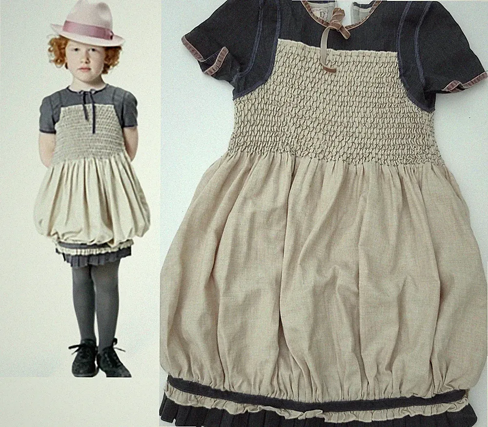 I Pinco Pallino Kleid 10A Leinenkleid Designer Mädchenkleid Couture Mädchenkleid