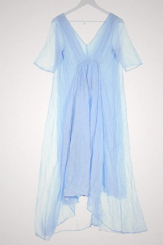 IMPERIAL A-Linien Kleid Damen Kleid Gr. DE 32 blau Casual-Look