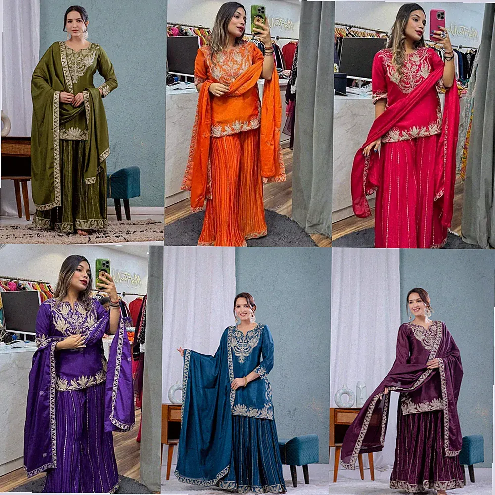 Indien Pakistan Abendkleid Salwar Kameez Anzug Neu Party Kleidung Hochzeitskleid