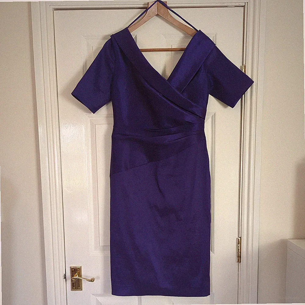 INSPIRATO lila Kleid UK12 Brautmutter Hochzeit Gast Anlass Cocktail