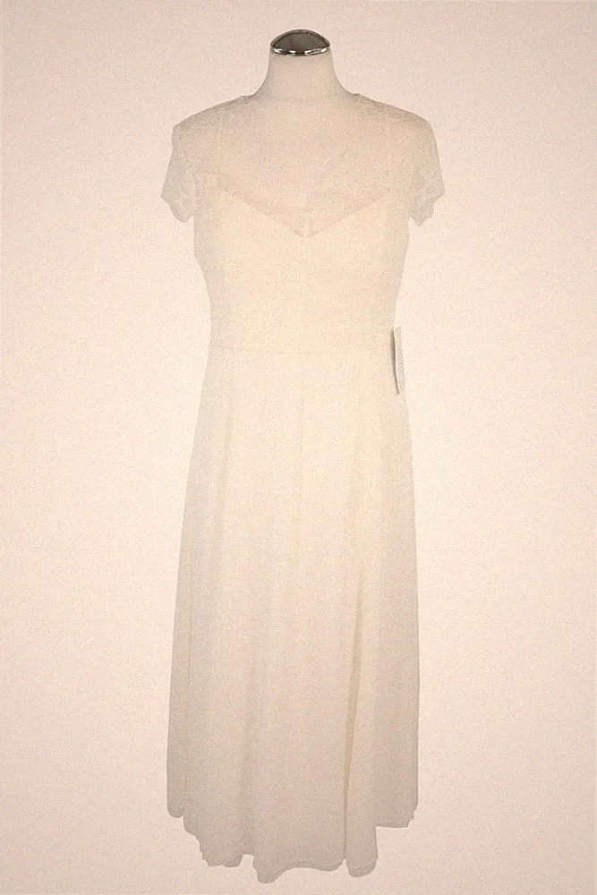 Ivy & Oak Damen Kleid Gr. 40 Weiß NEU Kleid A-Linie Dress