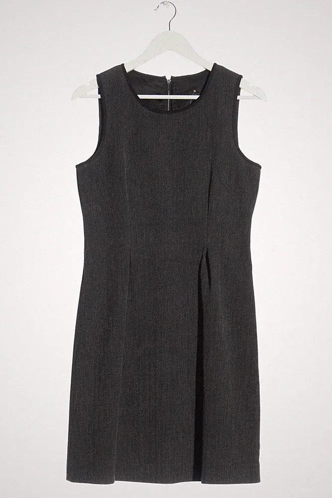J.CREW A-Linien Kleid Damen Kleid Gr. DE 40 taupe-schwarz Casual-Look
