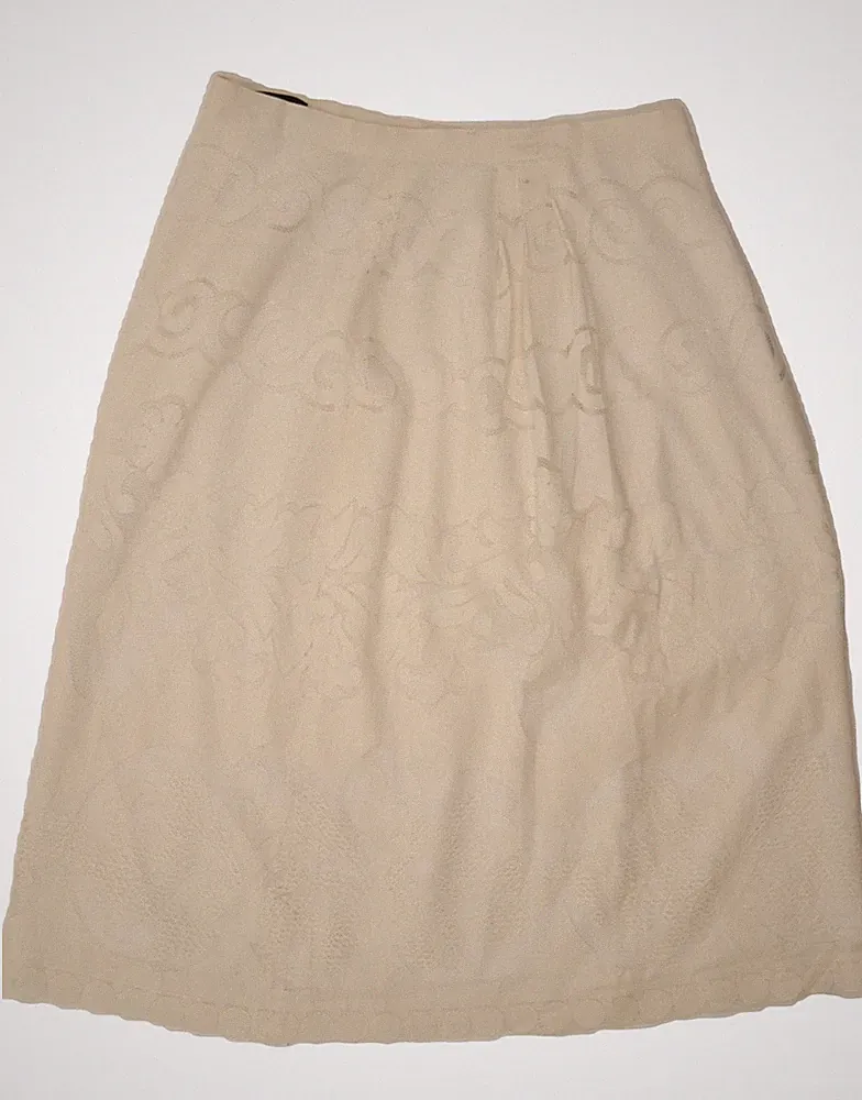 J. Crew Damen A-Linien Rock US 8 Medium W30 weiß Blumenmuster Baumwolle DB73