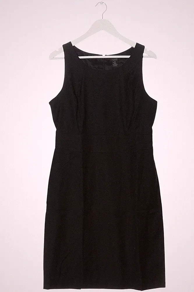 J.CREW Wollkleid Damen Kleid Gr. DE 40 schwarz Business-Look