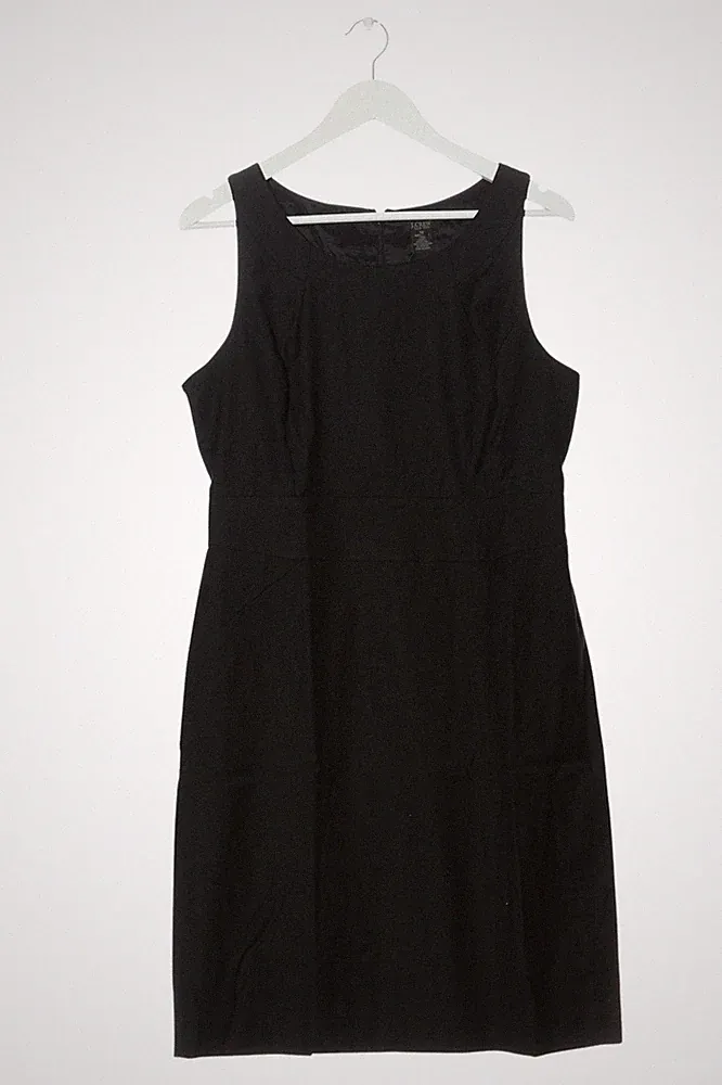 J.CREW Wollkleid Damen Kleid Gr. DE 40 schwarz Business-Look