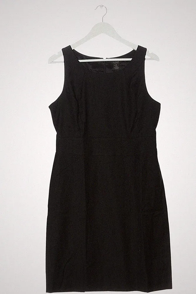 J.CREW Wollkleid Damen Kleid Gr. DE 40 schwarz Business-Look