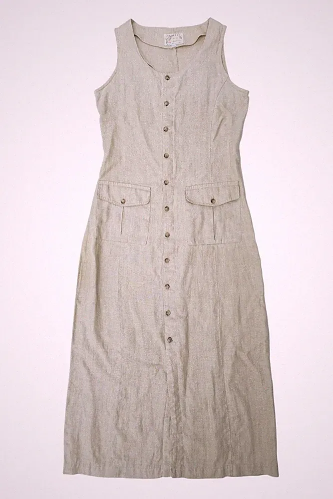 Jackpot By Carli Gry Leinenkleid Leinen Beige