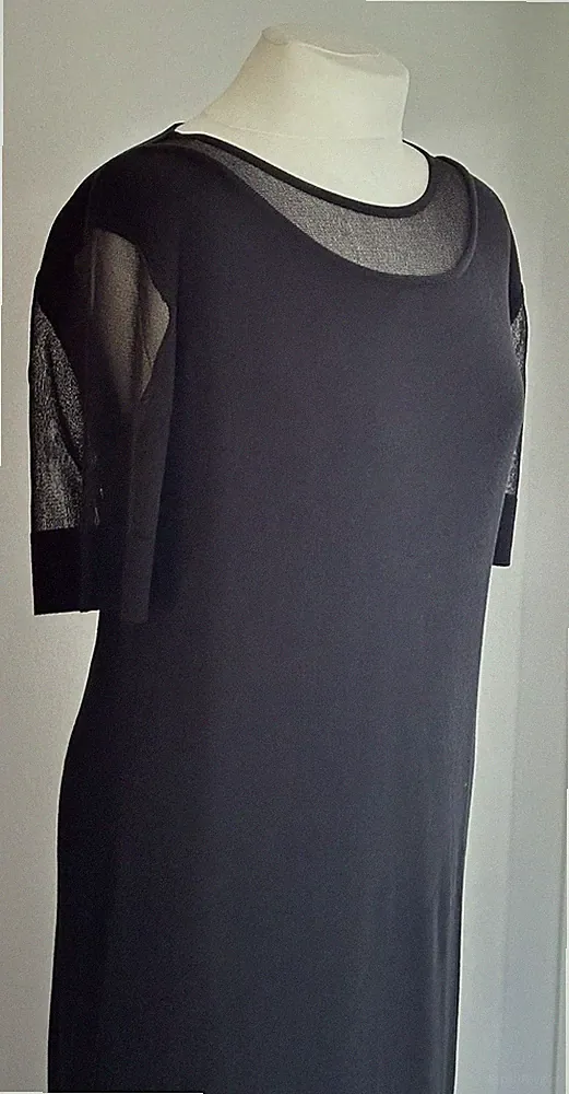 Jake Cocktailkleid Etuikleid Sommerkleid schwarz Gr. 40 schwerer Jersey