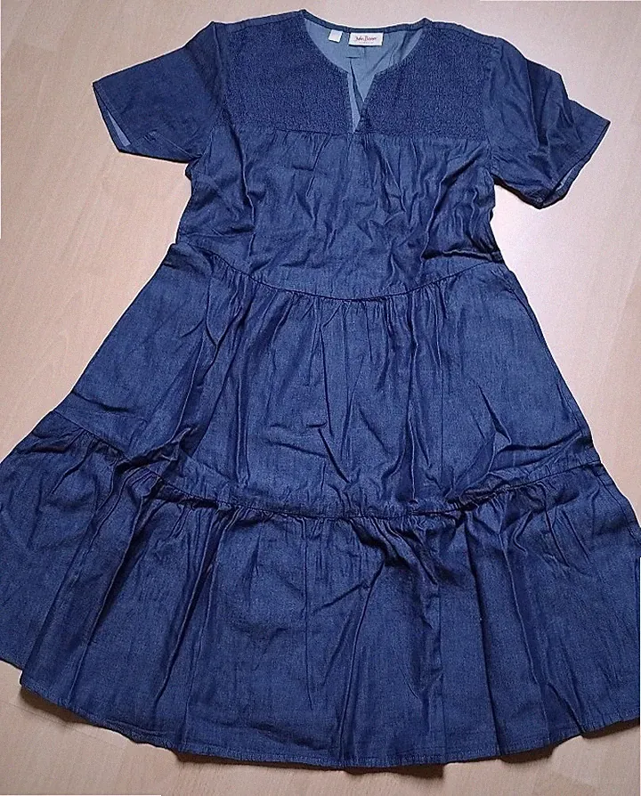 Jeanskleid Sommerkleid 36/38 S wie neu, John Baner (Bonprix)