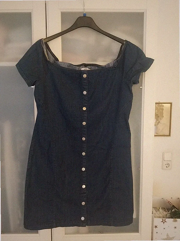 Jeanskleid von HaILY’S, neu, Gr. XXL, Carmenausschnitt