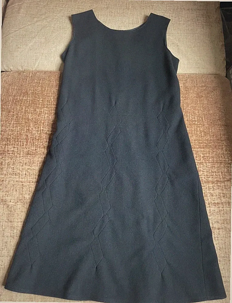 Jil Sander Wolle Midi Etui-Kleid schulterfrei L / 40 / 12 • wie Neu