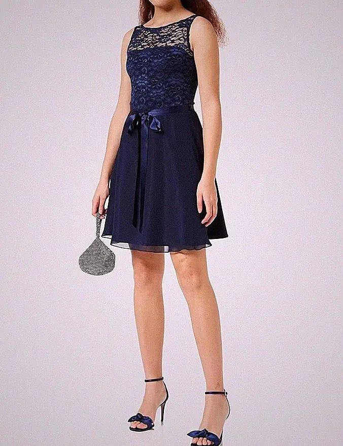 Jive Evening Damen Midi A-Linien-Kleid aus Spitze