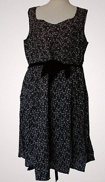 Joe Browns Damen Kleid Braun Cocktailkleid Übergröße Sommer Träger Muster