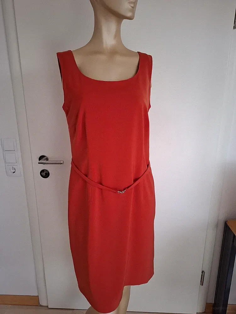 Jones Kleid Cocktailkleid Etuikleid Sommerkleid Gr. 40 orange rot