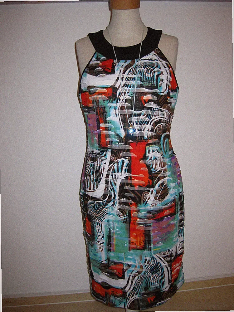 Joseph Ribkoff Kleid, Gr. 36, schwarz,türkis,rot,weiß etc., superschön!