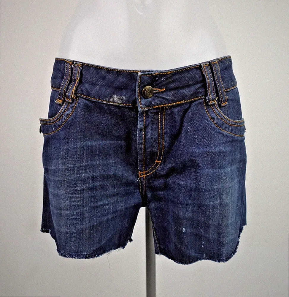 JUST CAVALLI SHORTS DAMEN GR 34/ 48 WOMAN ITALY VINTAGE JORTS DENIM