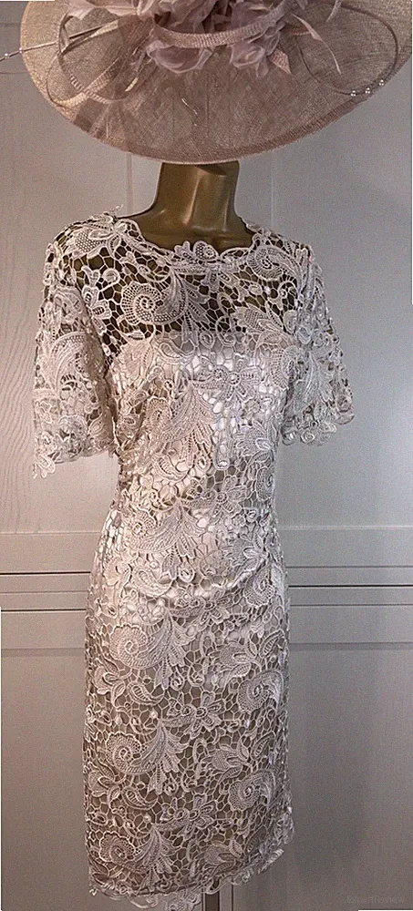 Kaleidoskop 12/14 Champagner Spitze Mutter Braut Bräutigam Gast Hochzeit Rennen Kleid