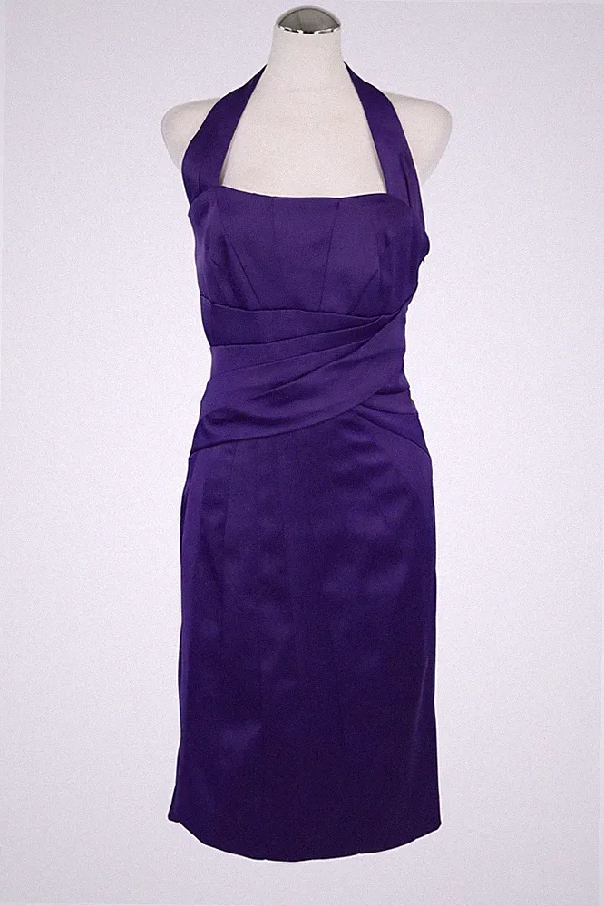 Karen Millen Damen Kleid Gr. 36 (UK 10) Lila Etuikleid Dress