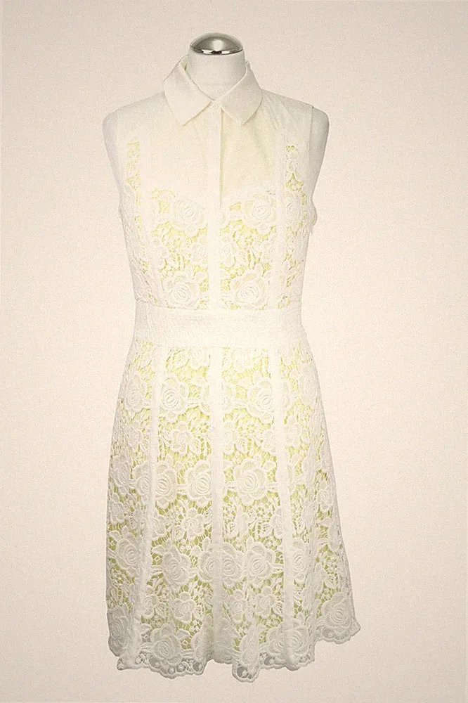 Karen Millen Damen Kleid Gr. 38 (UK 12) Mehrfarbig NEU Baumwolle Kleid Etuikleid