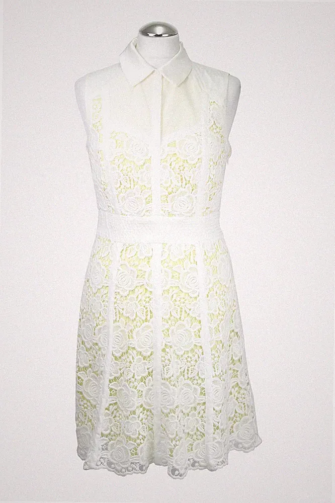 Karen Millen Damen Kleid Gr. 38 (UK 12) Mehrfarbig NEU Baumwolle Kleid Etuikleid