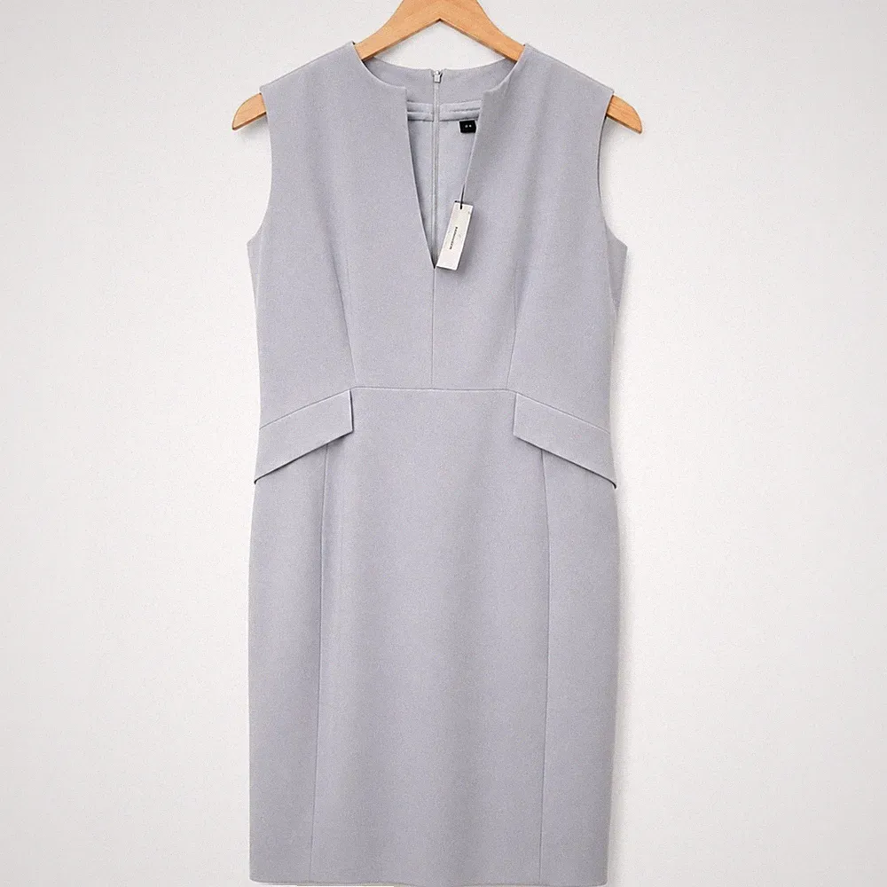 Karen Millen NWT Blue Tailored Sheath Midi Dress Plus Size 20 Wedding Guest