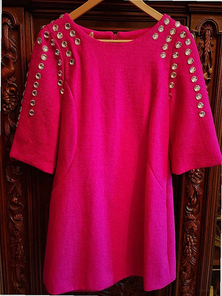 Kleid 34 XS-S Pink Fuchsia Mini Gala Geburtstag Party Damen