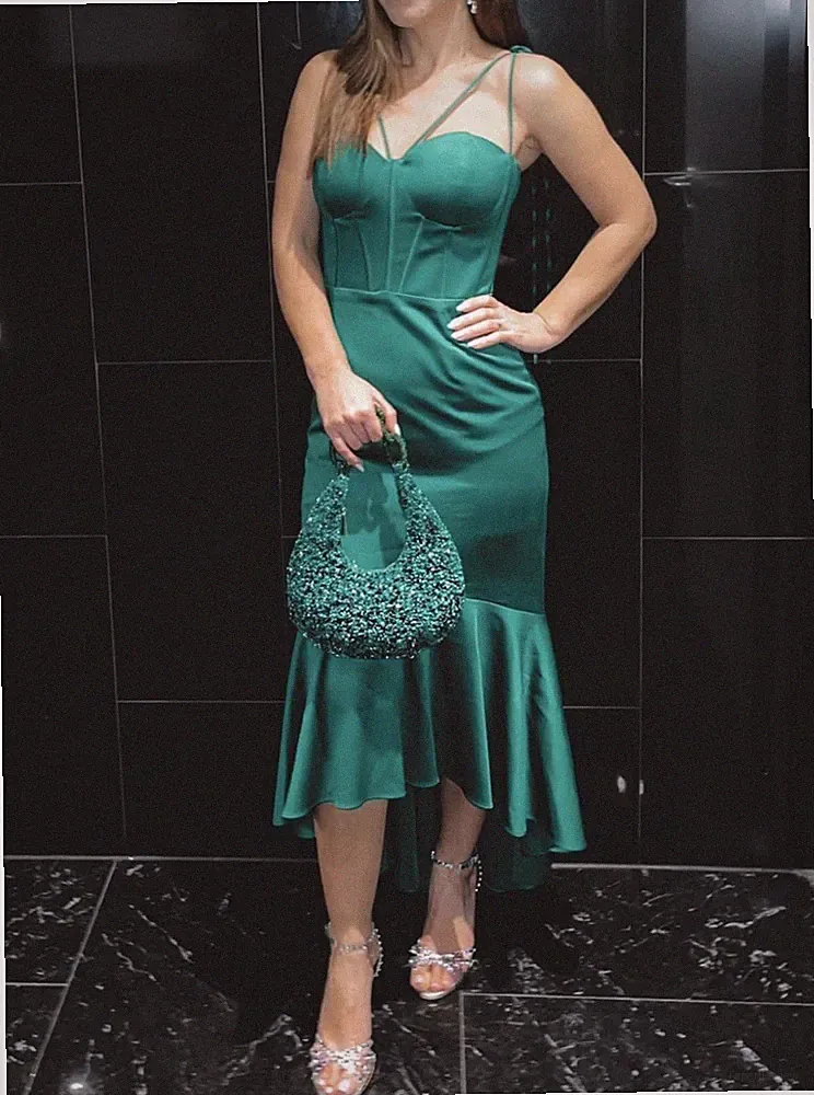 Grün Cocktailkleid