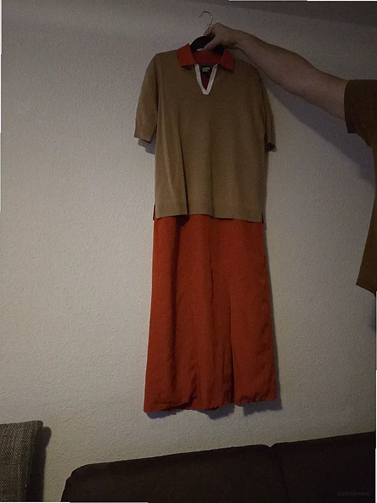 Kleid aus Seide 36 A-Linie Orange