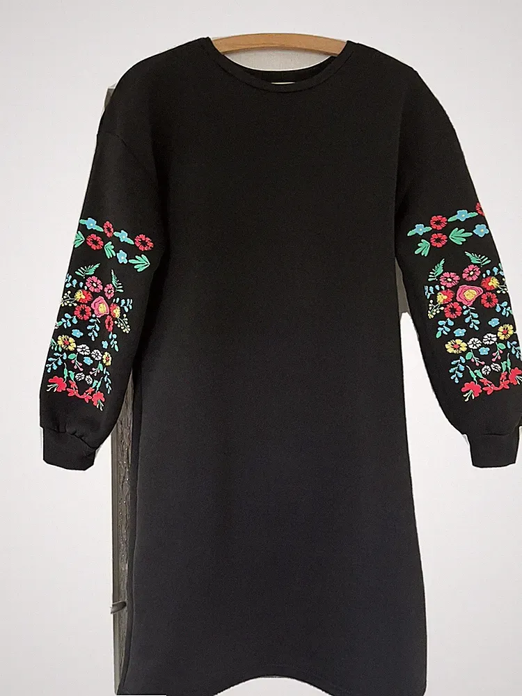 Kleid Blumen Muster Gr 38 40 42
