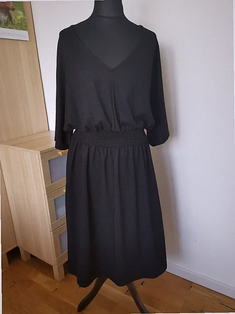 Kleid BODY FLIRT 44/46 (XL) schwarz Curvy Tunika Kleid Ethno weiter Fall A-Linie